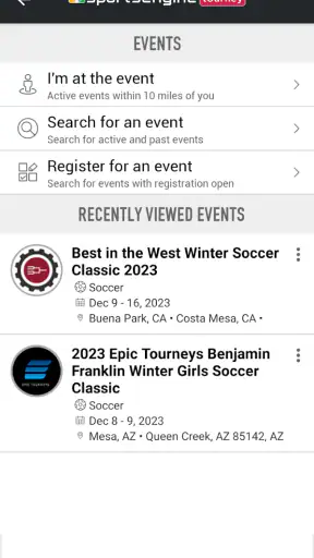 SportsEngine Tourney screenshot 8