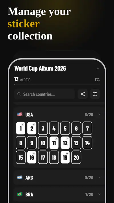 Sticker Album 2026 screenshot 1