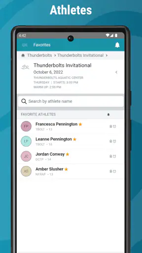 SwimTopia screenshot 2
