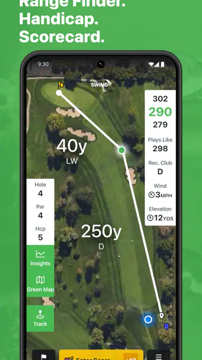 SwingU: Golf GPS Range Finder screenshot 1