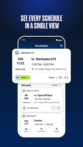 TeamSnap ONE screenshot 4