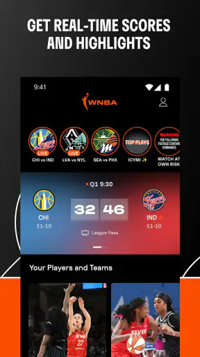 WNBA - Live Games & Scores screenshot 3