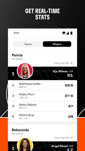WNBA - Live Games & Scores screenshot 7