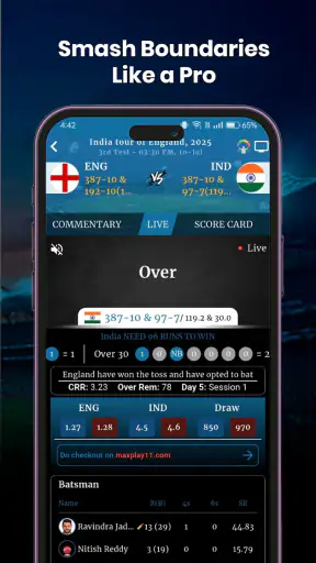 CricMan: Max Cricket Live Line screenshot 2