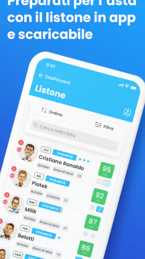 Fantacalcio ® Guida per l'asta screenshot 2