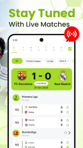 Football Live Scores - Soccer screenshot 2