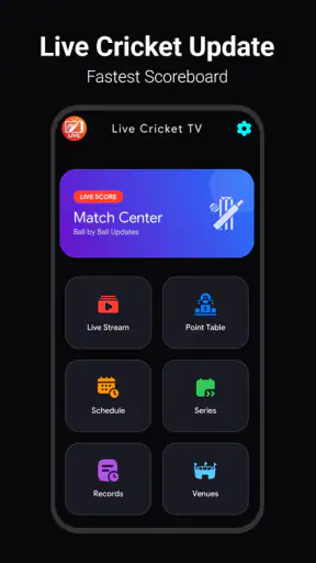 Live Cricket TV Streaming screenshot 1