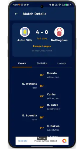 Live Football TV HD Score808 screenshot 4
