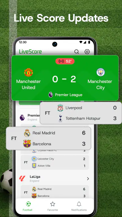 Livescore: Football Live Match screenshot 1