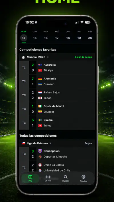Potrero: Fútbol en Vivo screenshot 1