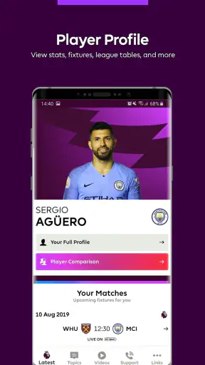 Premier League Player App screenshot 3
