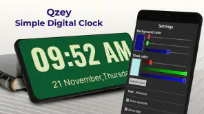 Qzey: Simple Digital Clock screenshot 1