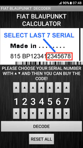 BlaupunktBosch Fiat Radio Code screenshot 5