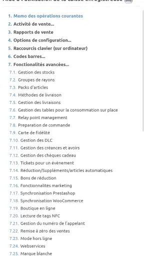 Caisse enregistreuse en ligne screenshot 3