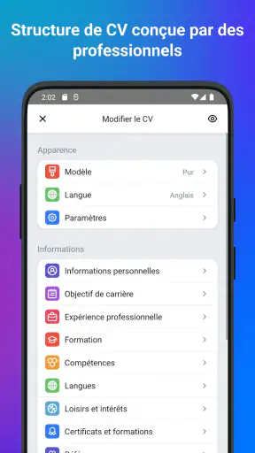 cvDoc : création de CV avec IA screenshot 4