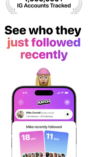 Katch: Recent Follow Tracker screenshot 1
