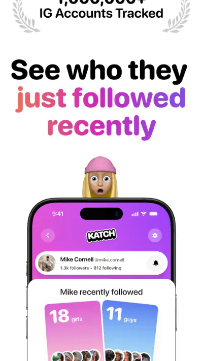 Katch: Recent Follow Tracker screenshot 1
