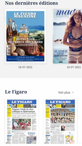Kiosque Figaro: Journal screenshot 2