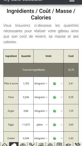My Cake Calculator screenshot 3
