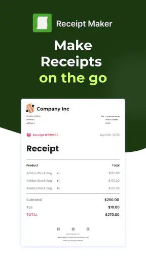 Receipt Maker screenshot 1