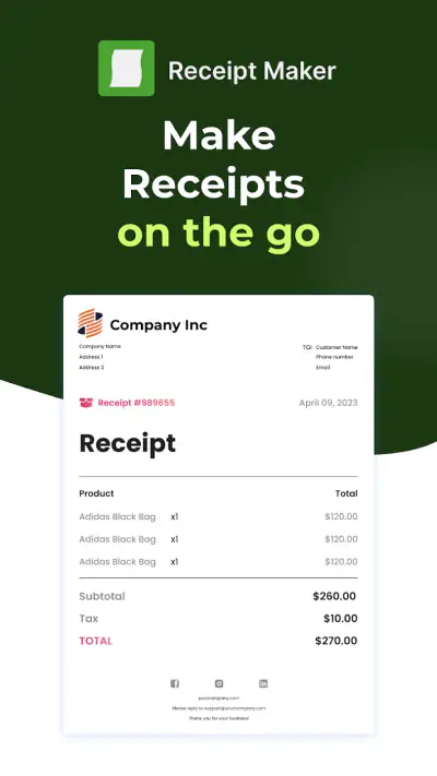 Receipt Maker screenshot 1