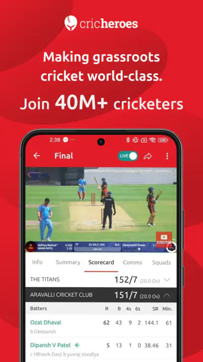 CricHeroes-Cricket Scoring App screenshot 1