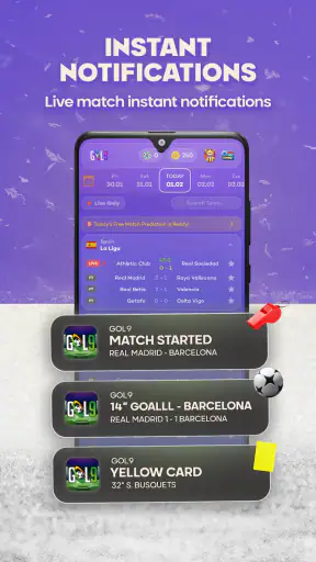 Gol9 - Live Scores & Analysis screenshot 3