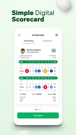Golf GameBook Scorecard & GPS screenshot 1
