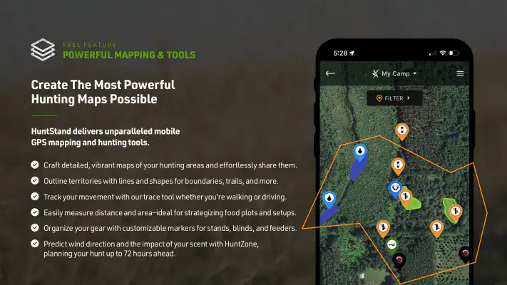 HuntStand: GPS Maps & Tools screenshot 1