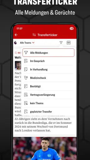 kicker Fußball News screenshot 4