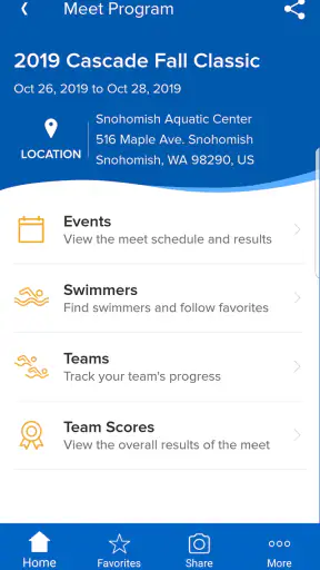 Meet Mobile: Swim screenshot 2