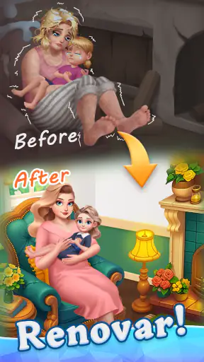 Beauty Tiles: Story&Makeover screenshot 2