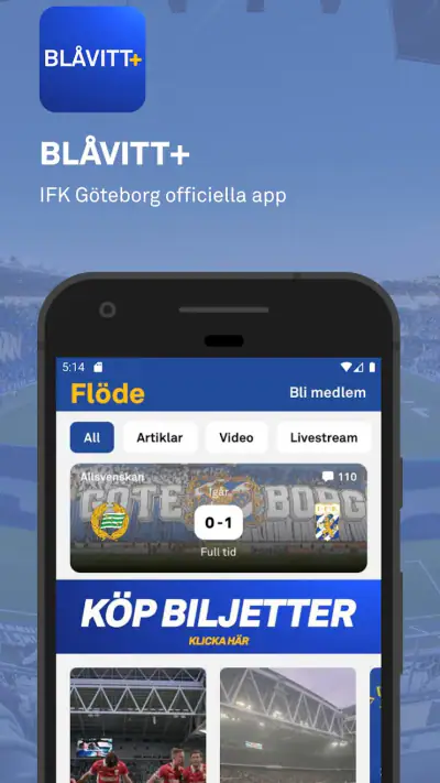 Blåvitt+ screenshot 1
