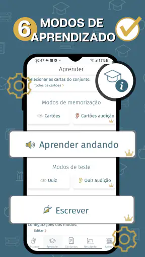 Cartões para aprender palavras screenshot 3