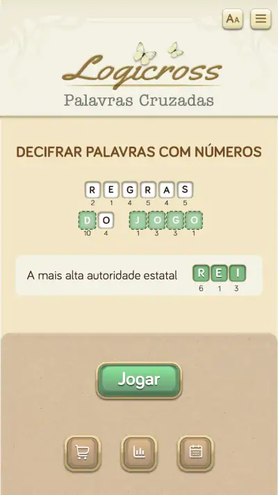 CifraLetras: Palavras Cruzadas screenshot 1