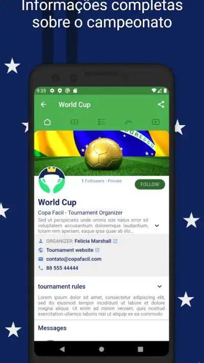 Copa Fácil: Organize torneios screenshot 1