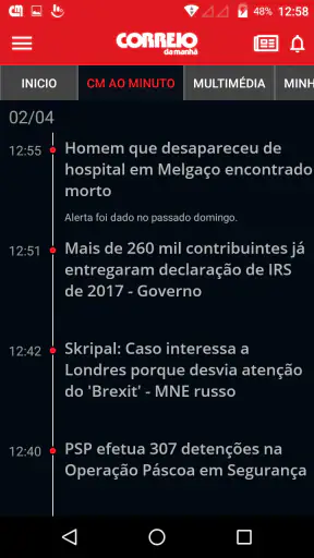 Correio da Manhã screenshot 2