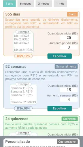 Economizar dinheiro (poupança) screenshot 2