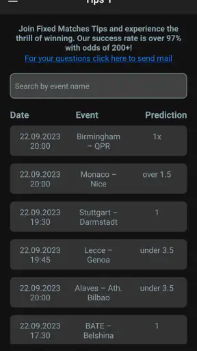 Fixed Matches HT FT Tips screenshot 1