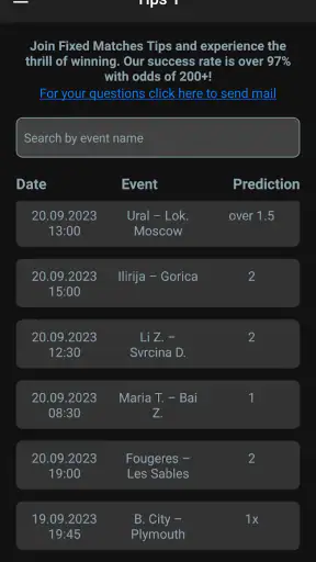 Fixed Matches HT FT Tips screenshot 2