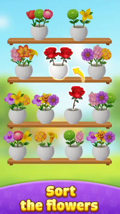 Flower Sort: Bloom Puzzle Game screenshot 1