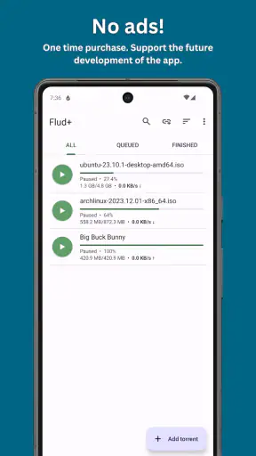 Flud+ screenshot 1