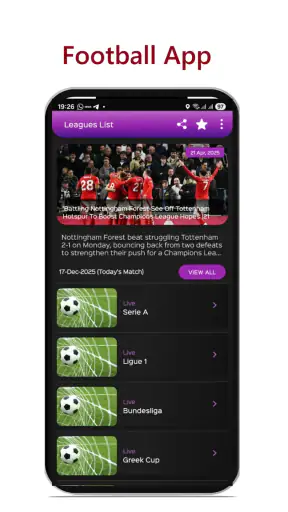 Football Live TV HD screenshot 3