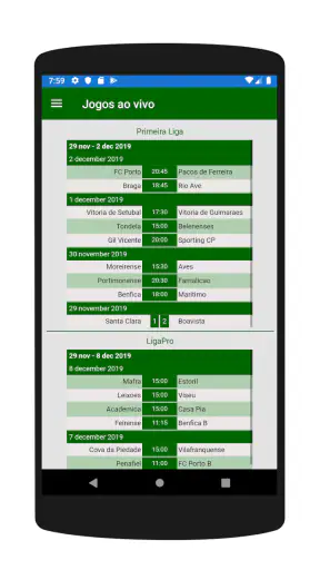 Futebol Português ao vivo screenshot 5