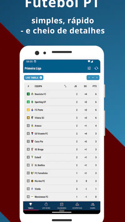 Futebol PT 1 screenshot 1