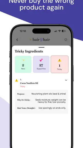 hair2hair - Hair Care Tracker screenshot 4