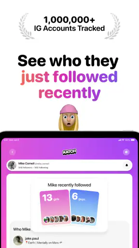 Katch: Recent Follow Tracker screenshot 7