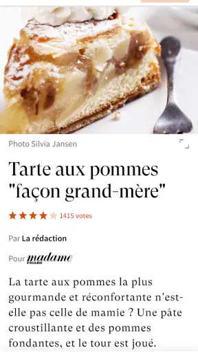 Le Figaro Cuisine et Recettes screenshot 2