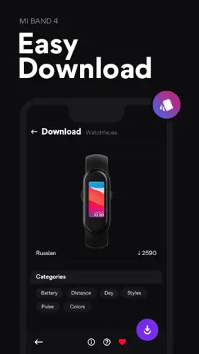 Mi Band 4 Watch Face Português screenshot 4