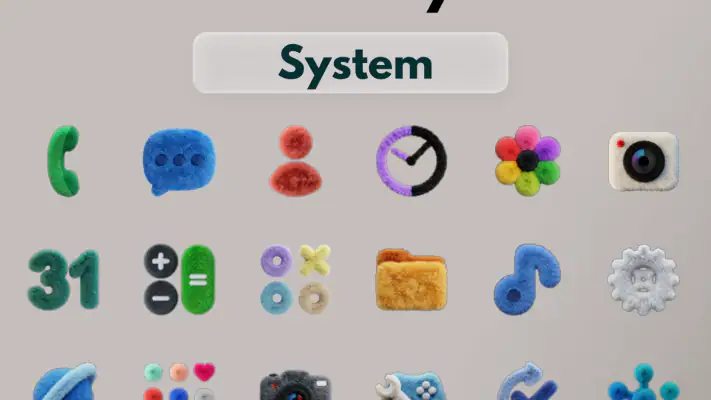 OneUI Fluffy Icons screenshot 1